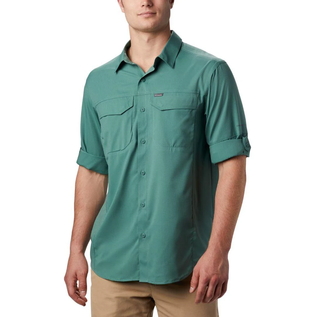 Columbia Men Green Silver Ridge Lite Long Sleeve Shirt (Sun Protection) - Image 5