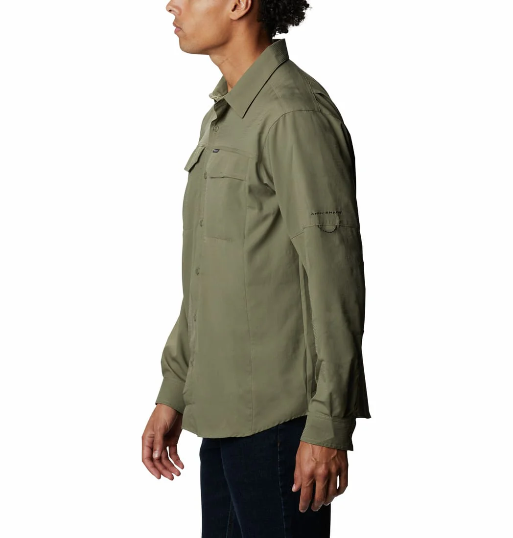 Columbia Men Green Silver Ridge Lite Long Sleeve Shirt (Sun Protection) - Image 6