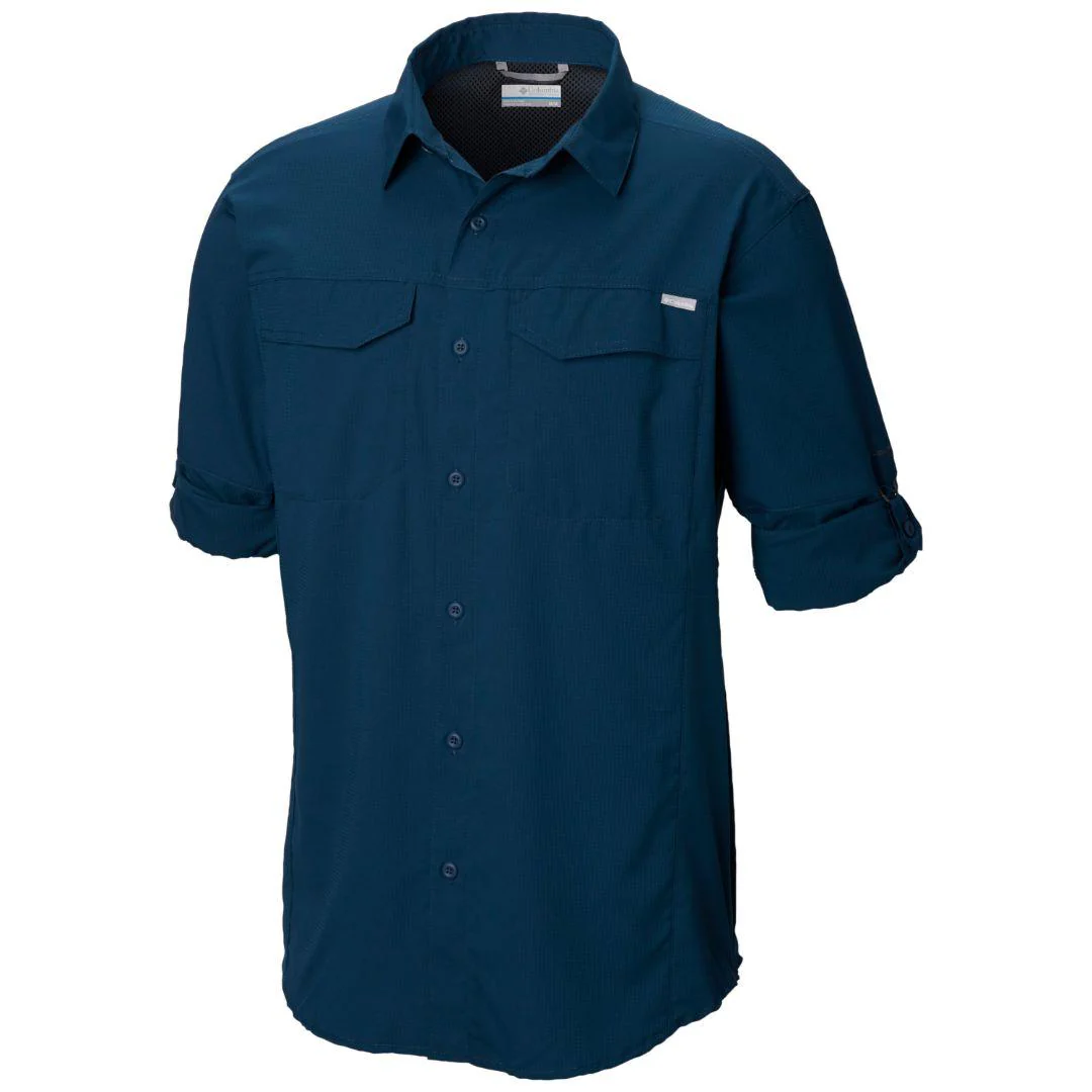 Columbia Men Blue Silver Ridge Lite Long Sleeve Shirt (Sun Protection) - Image 2