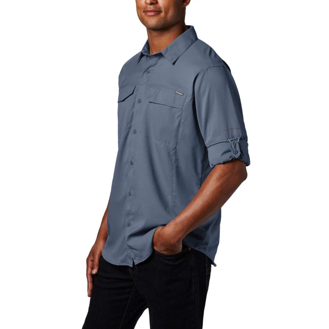 Columbia Men Blue Silver Ridge Lite Long Sleeve Shirt (Sun Protection) - Image 5