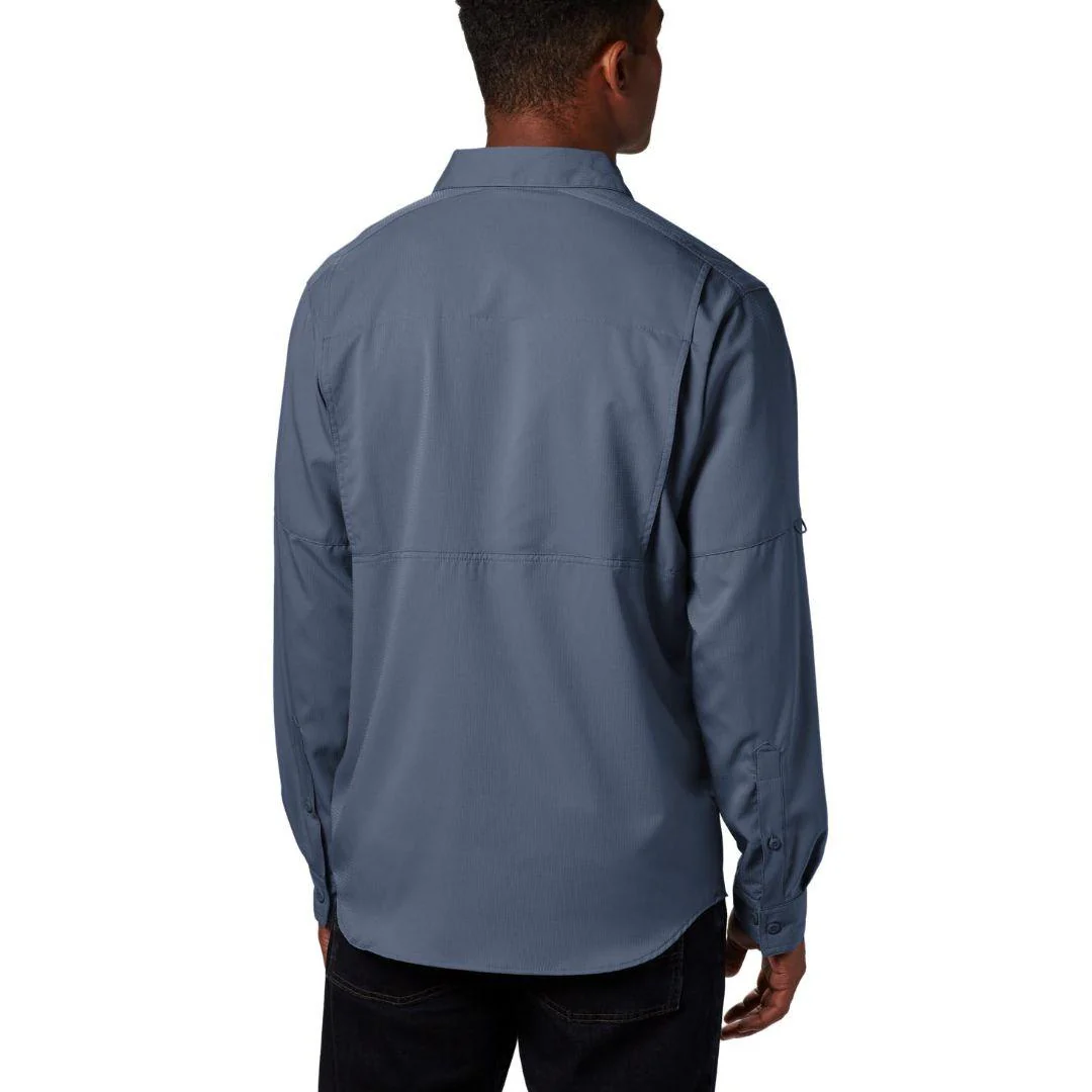 Columbia Men Blue Silver Ridge Lite Long Sleeve Shirt (Sun Protection) - Image 6