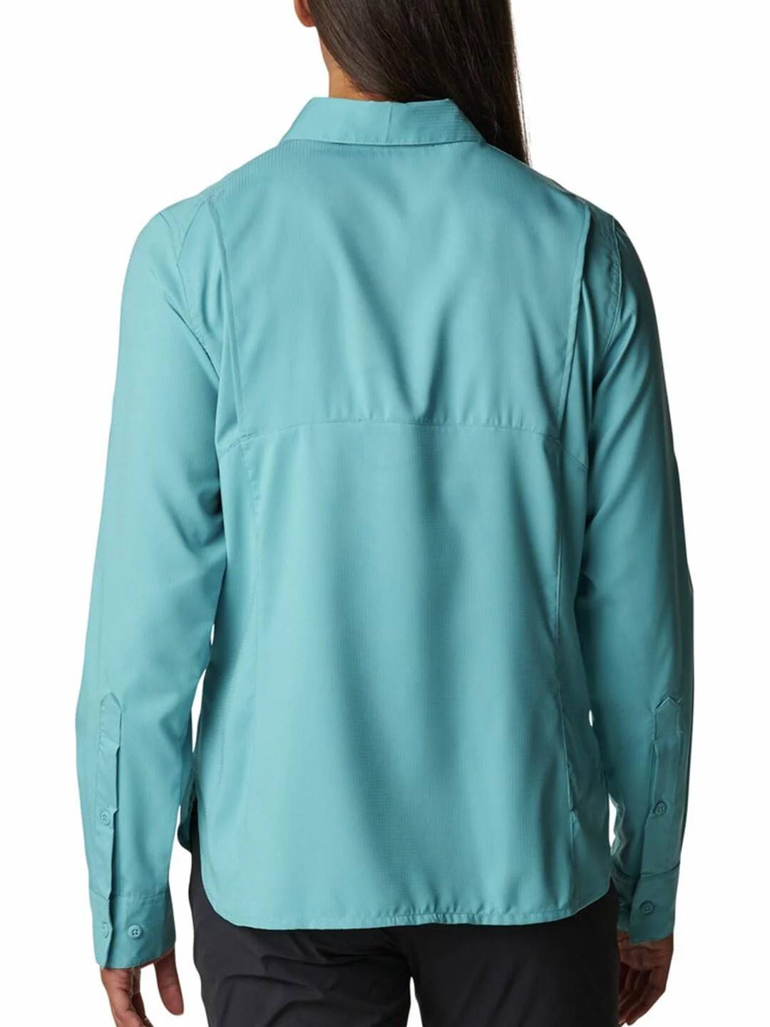 Columbia Women Blue Silver Ridge Lite Long Sleeve Shirt (Sun Protection) - Image 5