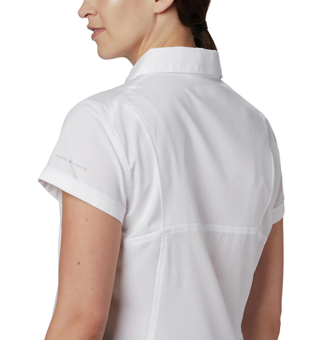 Columbia Women White Silver Ridge Lite Short Sleeve (Sun Protection) - Image 6