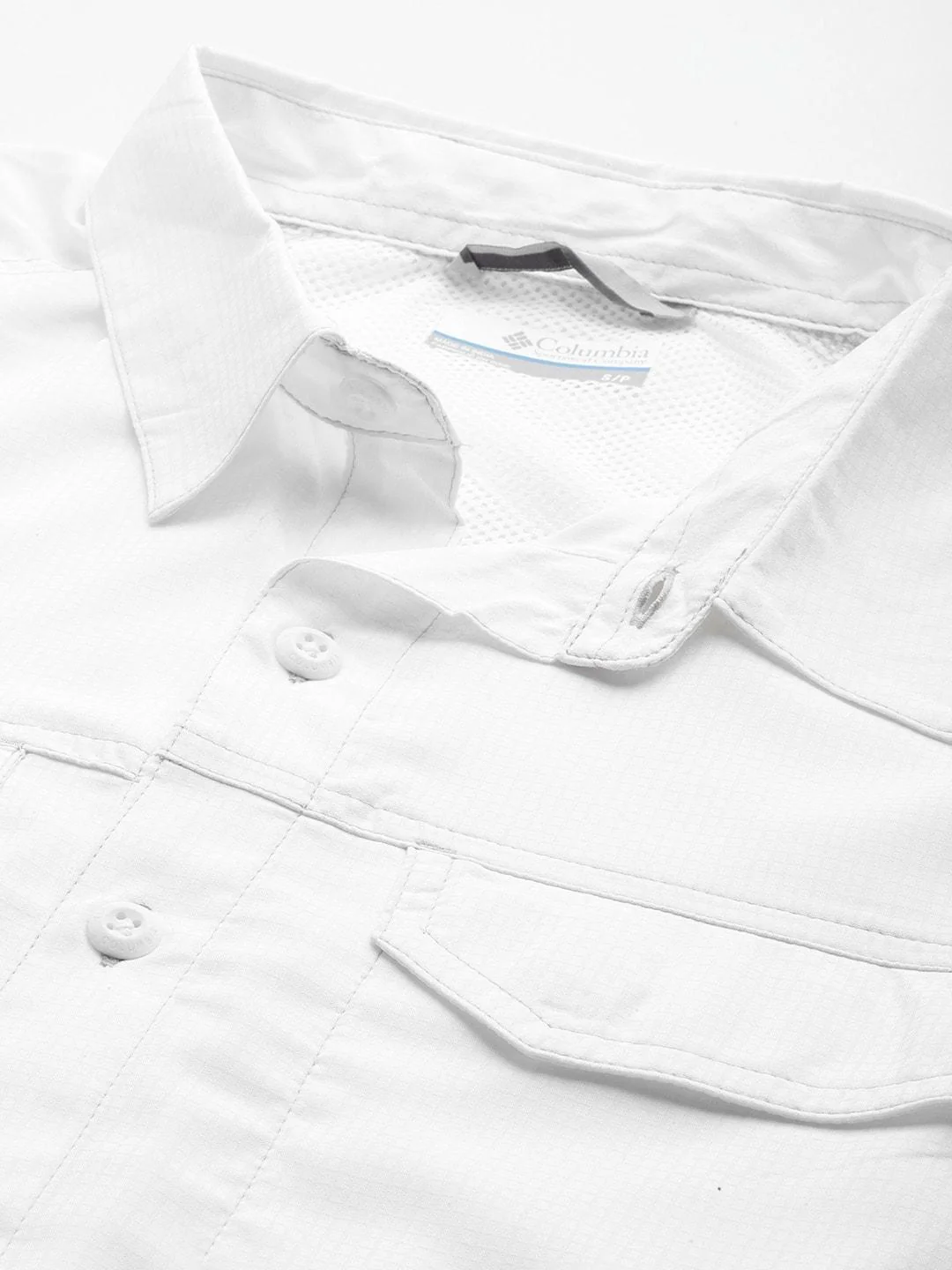 Columbia Men White Silver Ridge Lite Short Sleeve Shirt (Sun Protection) - Image 5