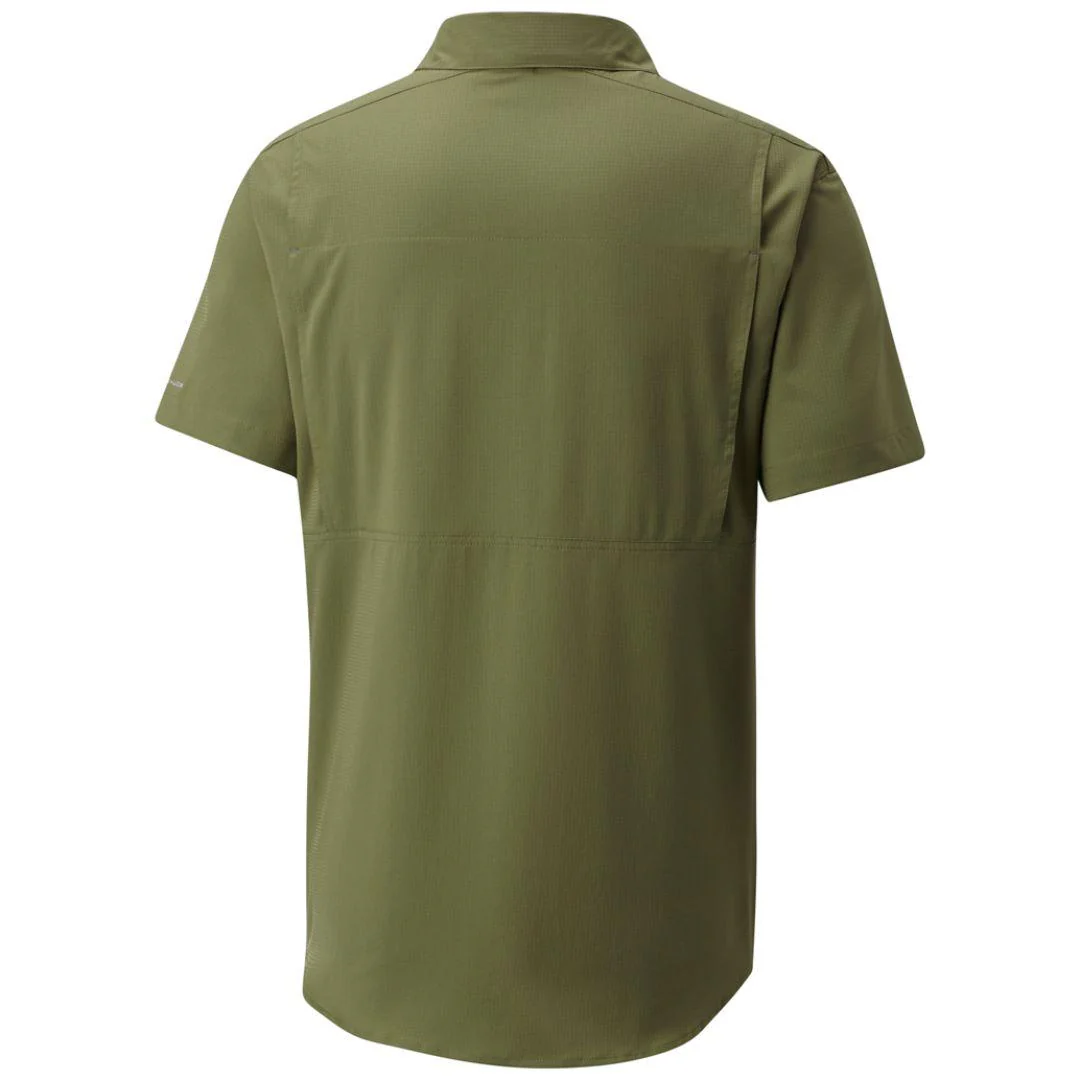 Columbia Men Green Silver Ridge Lite Short Sleeve Shirt (Sun Protection) - Image 2