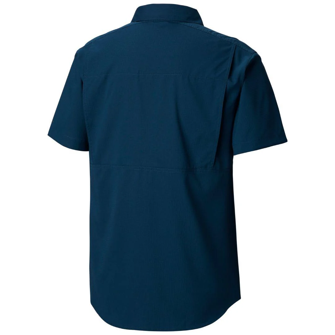 Columbia Men Blue Silver Ridge Lite Short Sleeve Shirt (Sun Protection) - Image 2