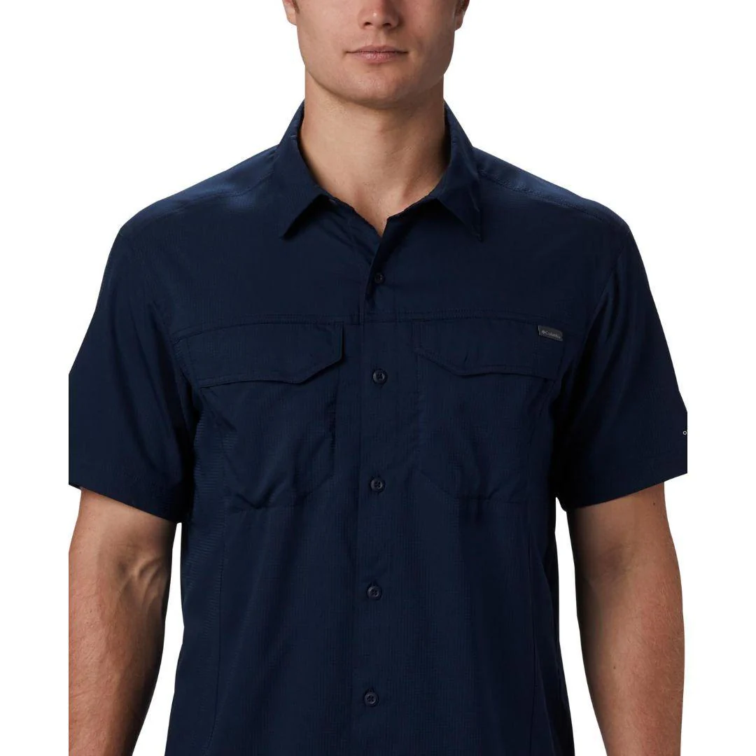 Columbia Men Blue Silver Ridge Lite Short Sleeve Shirt (Sun Protection) - Image 5