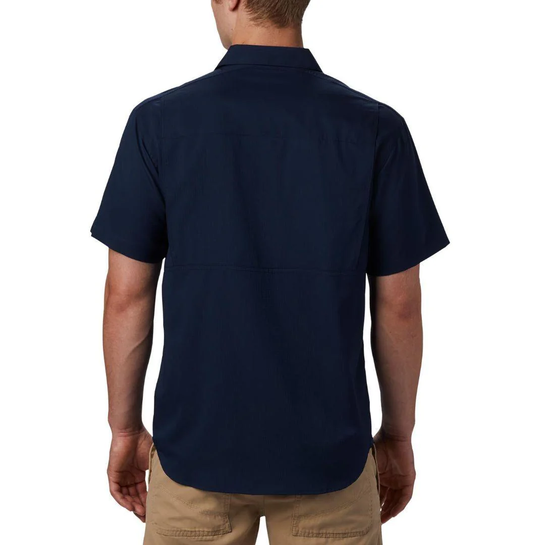 Columbia Men Blue Silver Ridge Lite Short Sleeve Shirt (Sun Protection) - Image 6