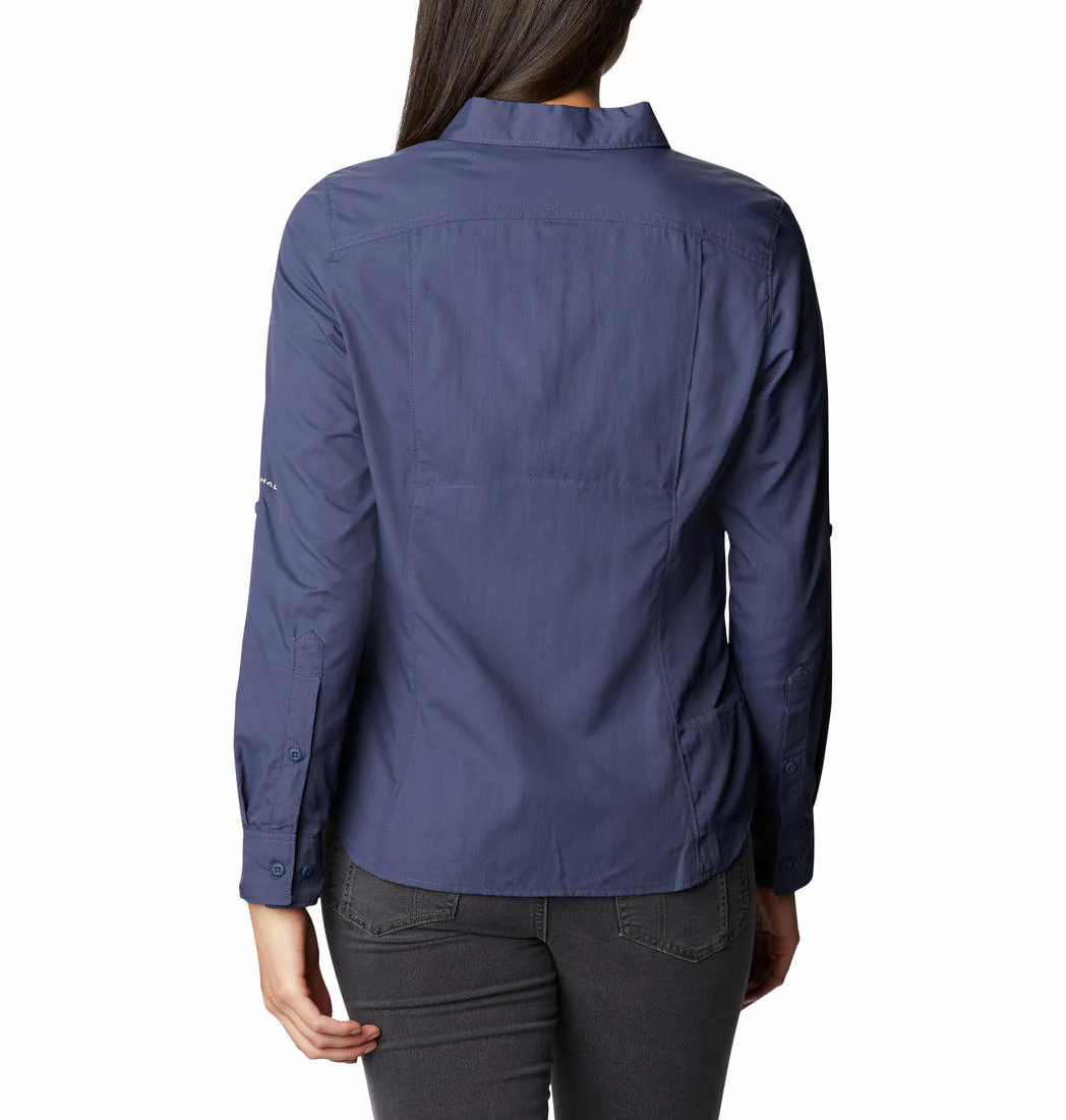 Columbia Women Blue Silver Ridge 2.0 Long Sleeve (Sun Protection) - Image 6