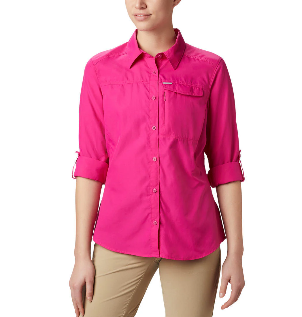 Columbia Women Red Silver Ridge 2.0 Long Sleeve (Sun Protection) - Image 4