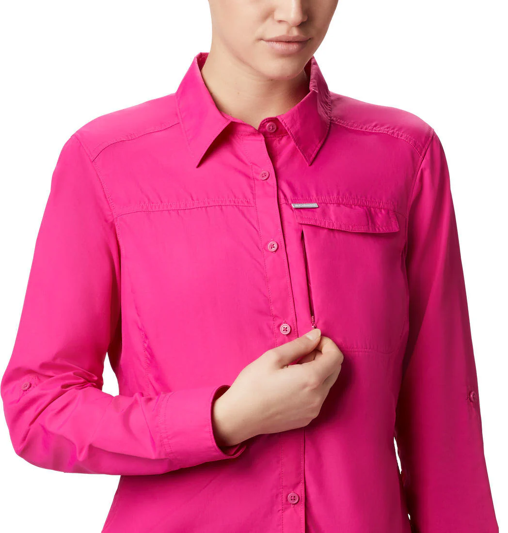 Columbia Women Red Silver Ridge 2.0 Long Sleeve (Sun Protection) - Image 5
