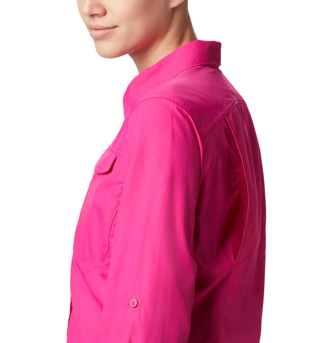 Columbia Women Red Silver Ridge 2.0 Long Sleeve (Sun Protection) - Image 6