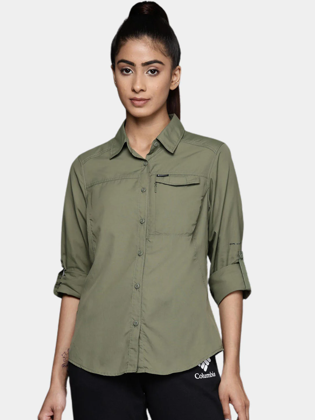 Columbia Women Green Silver Ridge 2.0 Long Sleeve (Sun Protection) - Image 11