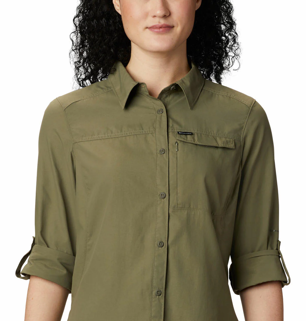 Columbia Women Green Silver Ridge 2.0 Long Sleeve (Sun Protection) - Image 4