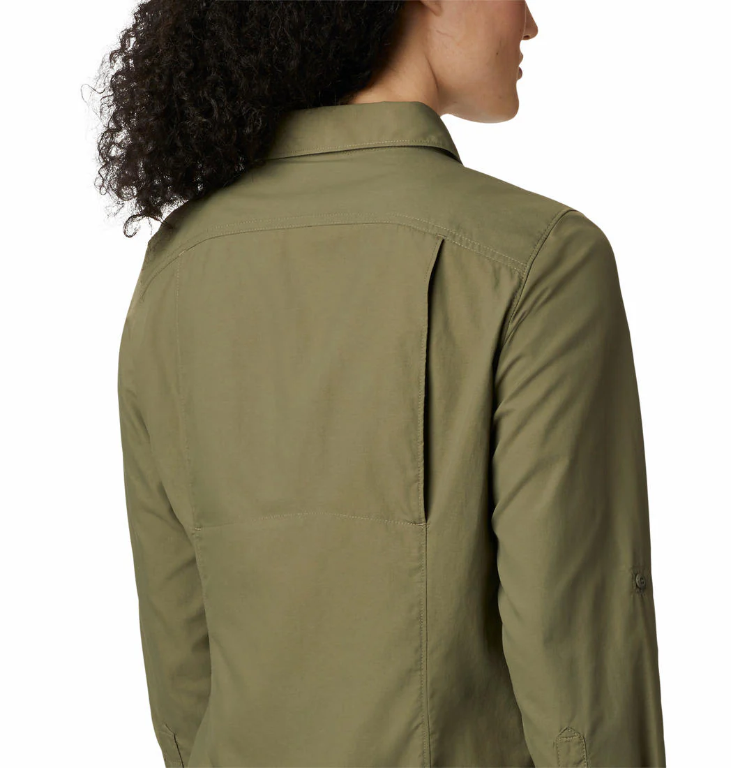 Columbia Women Green Silver Ridge 2.0 Long Sleeve (Sun Protection) - Image 5