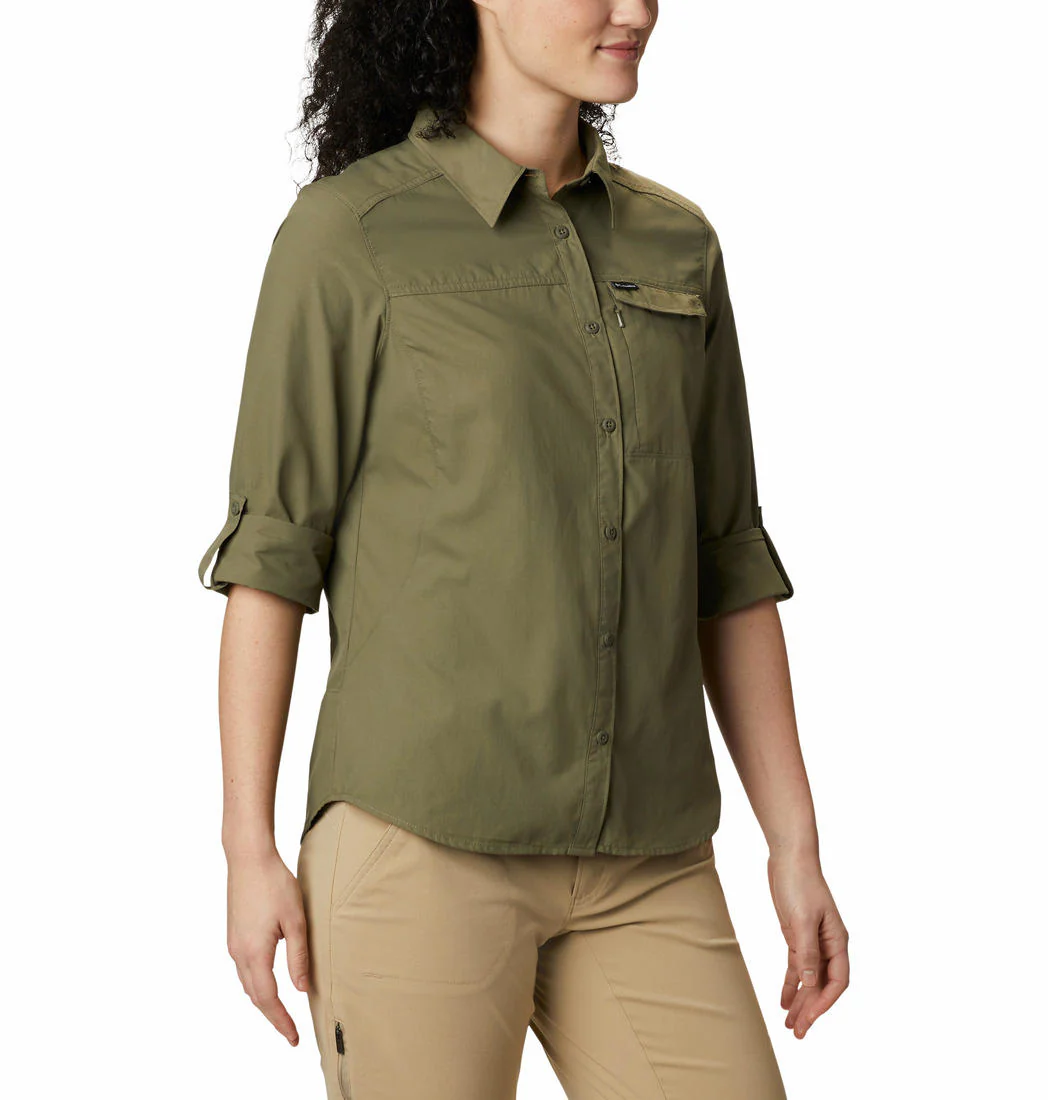 Columbia Women Green Silver Ridge 2.0 Long Sleeve (Sun Protection) - Image 6