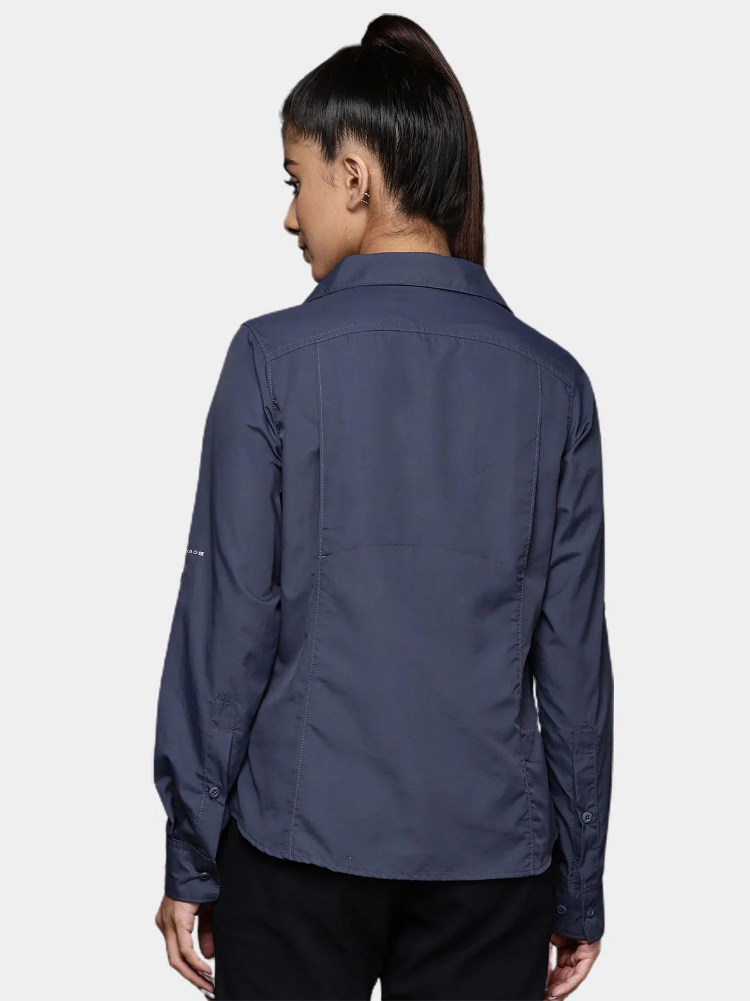 Columbia Women Navy Blue Silver Ridge 2.0 Long Sleeve (Sun Protection) - Image 13