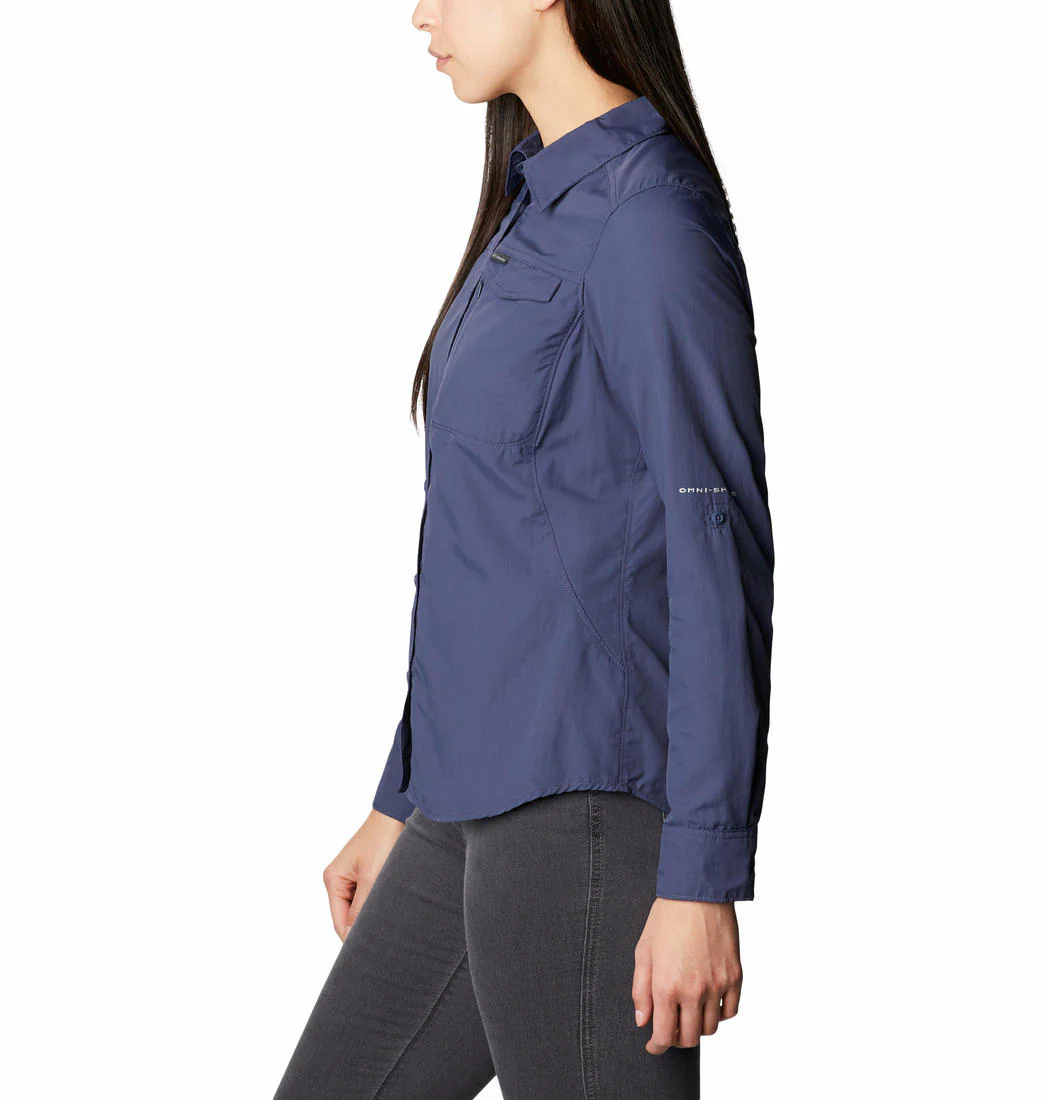 Columbia Women Navy Blue Silver Ridge 2.0 Long Sleeve (Sun Protection) - Image 2