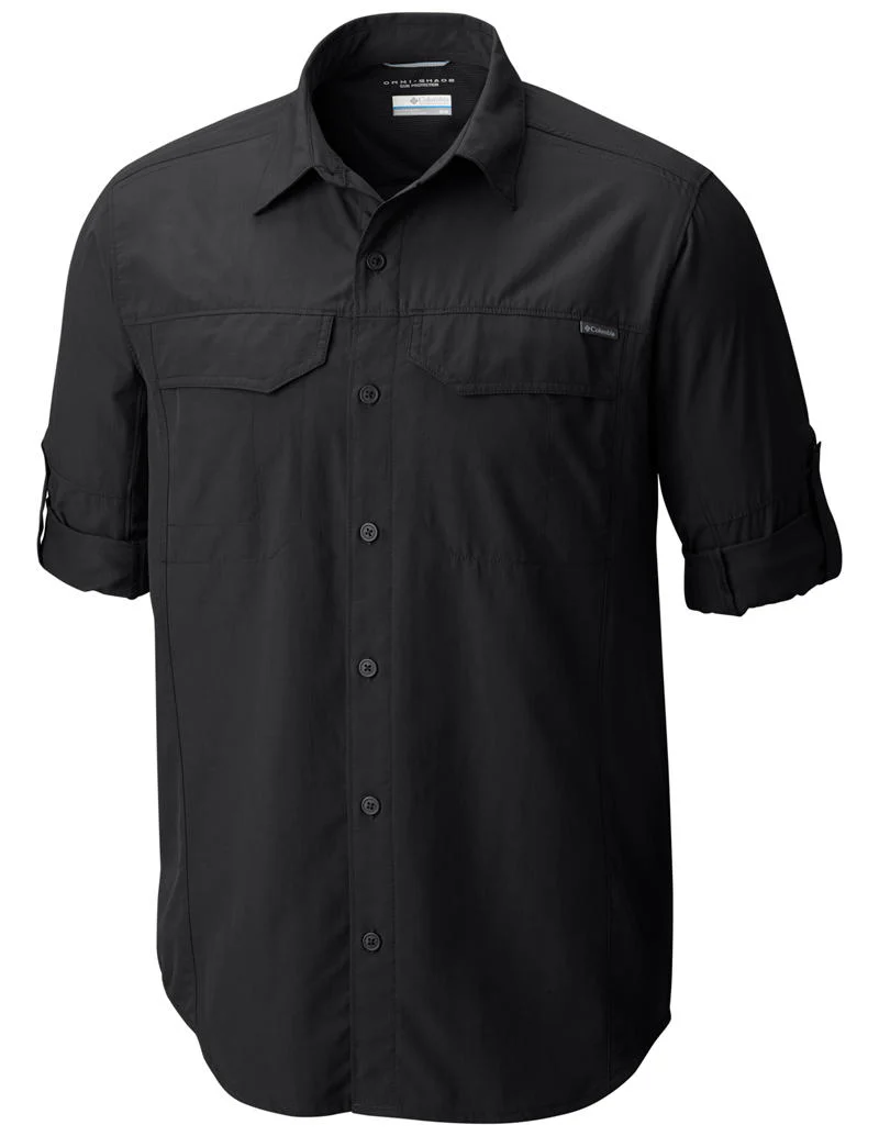 Columbia Men Black Silver Ridge Long Sleeve Shirt (Sun Protection) - Image 2