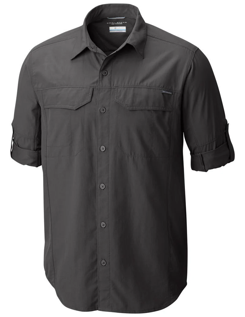 Columbia Men Grey Silver Ridge Long Sleeve Shirt (Sun Protection) - Image 4