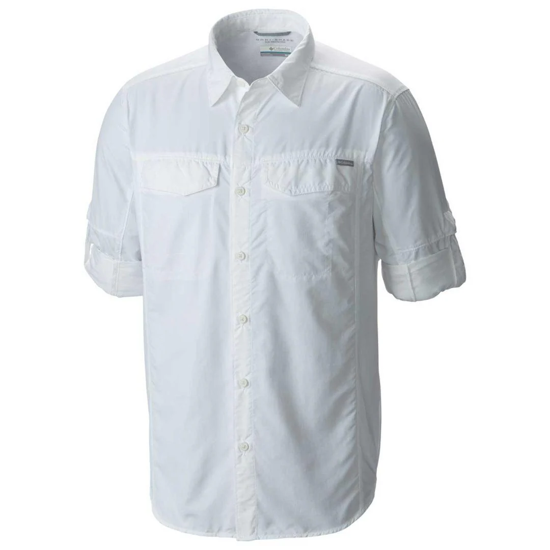 Columbia Men White Silver Ridge Long Sleeve Shirt (Sun Protection) - Image 2