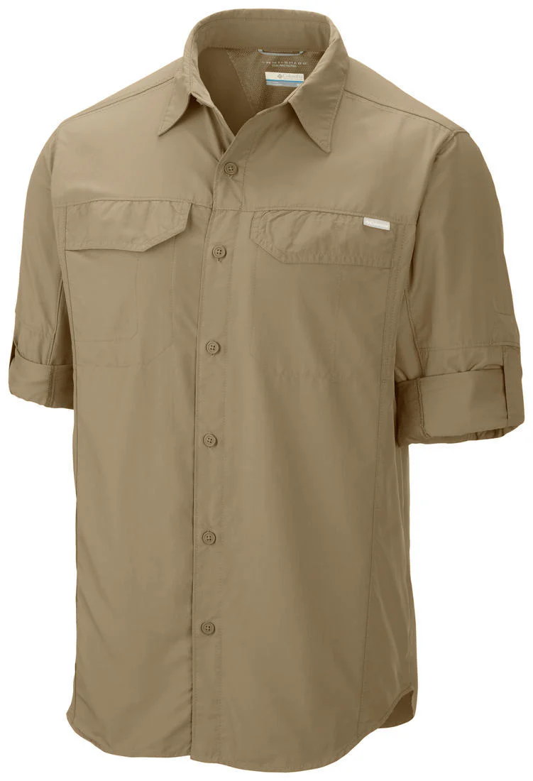 Columbia Men Brown Silver Ridge Long Sleeve Shirt (Sun Protection) - Image 2
