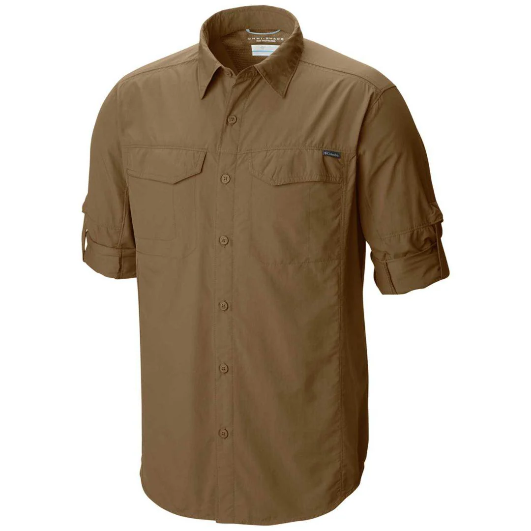 Columbia Men Brown Silver Ridge Long Sleeve Shirt (Sun Protection) - Image 2