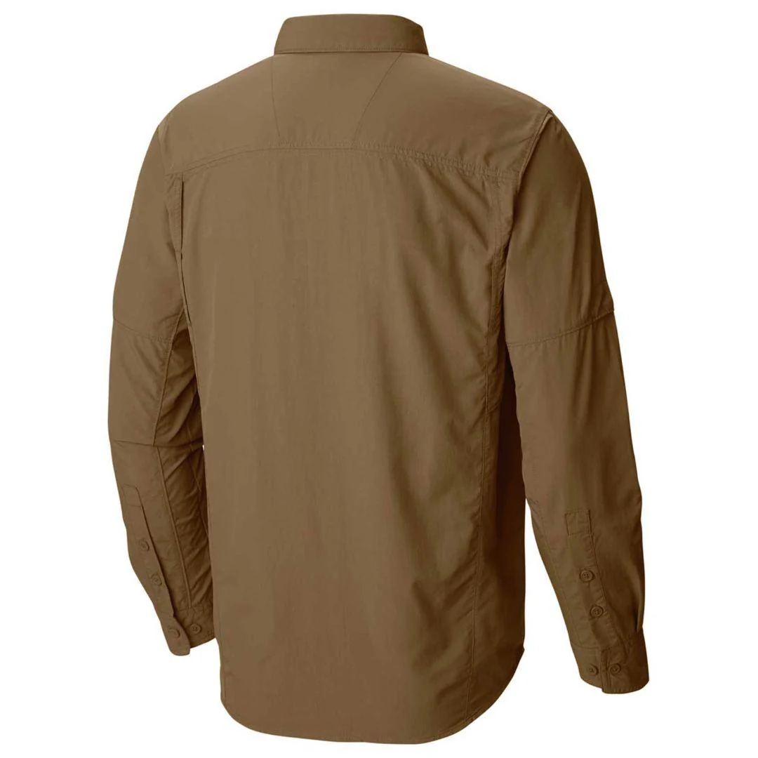 Columbia Men Brown Silver Ridge Long Sleeve Shirt (Sun Protection) - Image 4