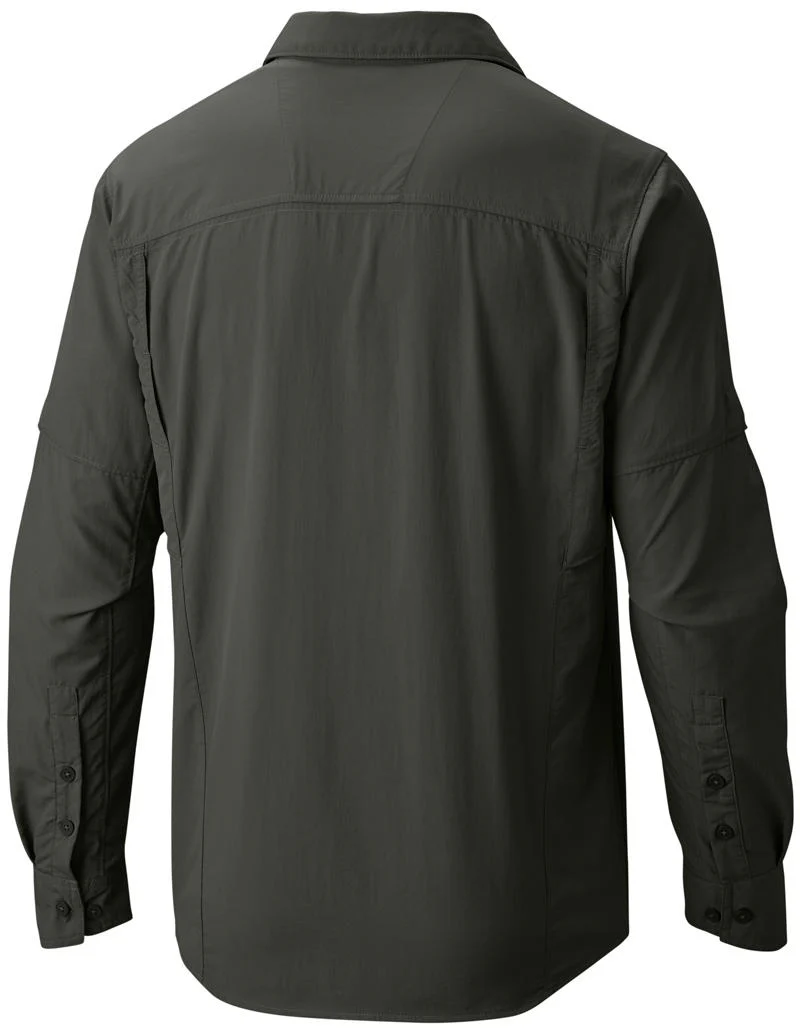 Columbia Men Green Silver Ridge Long Sleeve Shirt (Sun Protection) - Image 2