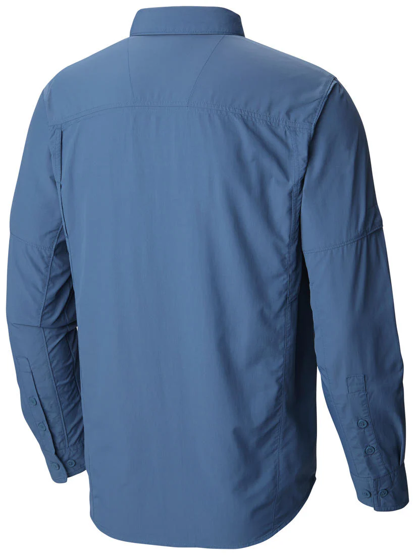 Columbia Men Blue Silver Ridge Long Sleeve Shirt (Sun Protection) - Image 2