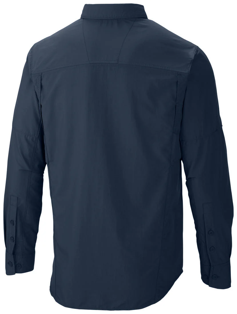Columbia Men Blue Silver Ridge Long Sleeve Shirt (Sun Protection) - Image 2