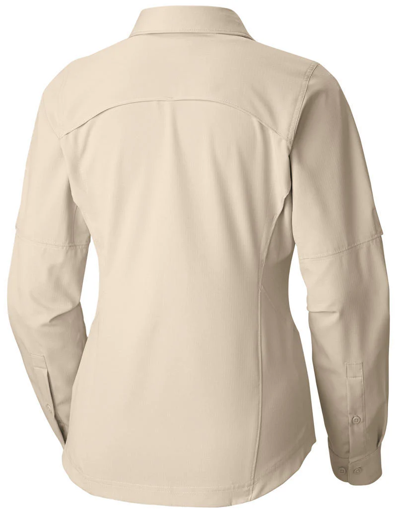 Columbia Women Beige Silver Ridge Long Sleeve Shirt (Sun Protection) - Image 2