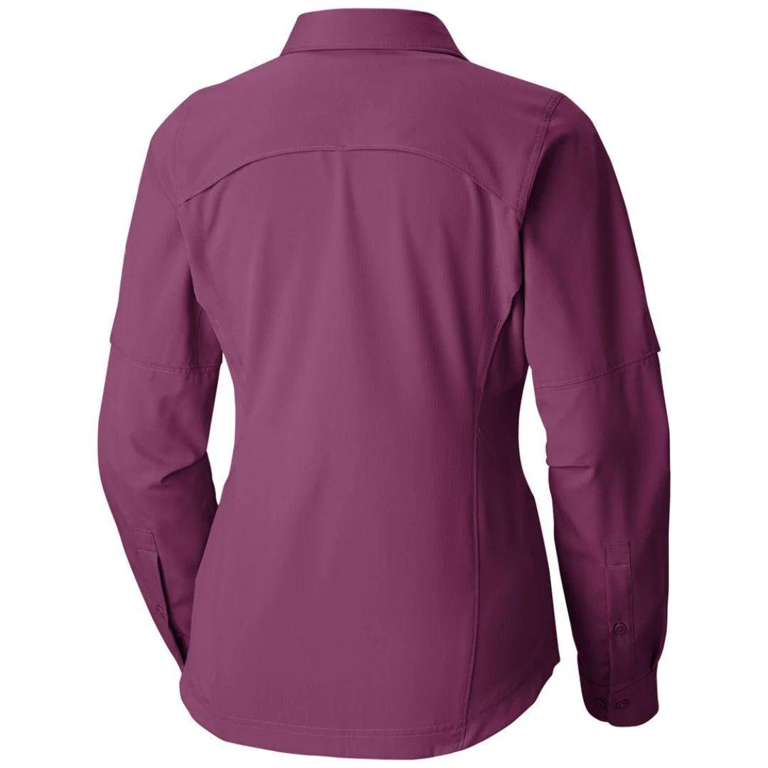 Columbia Women Purple Silver Ridge Long Sleeve Shirt (Sun Protection) - Image 3