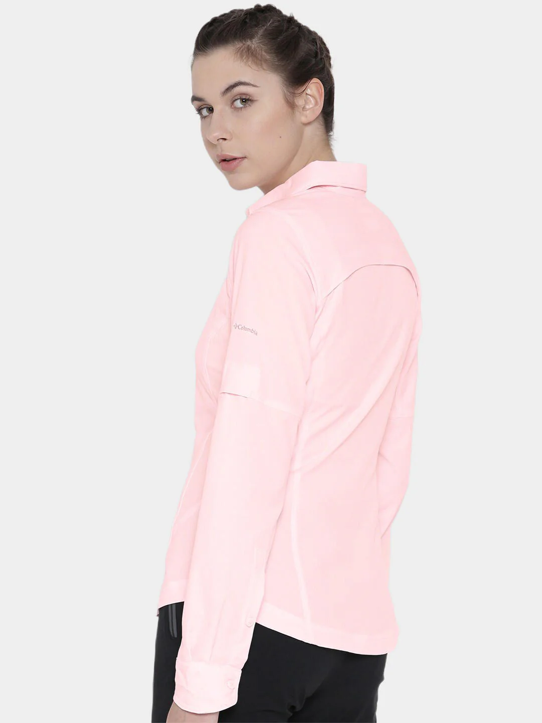 Columbia Women Red Silver Ridge Long Sleeve Shirt (Sun Protection) - Image 8