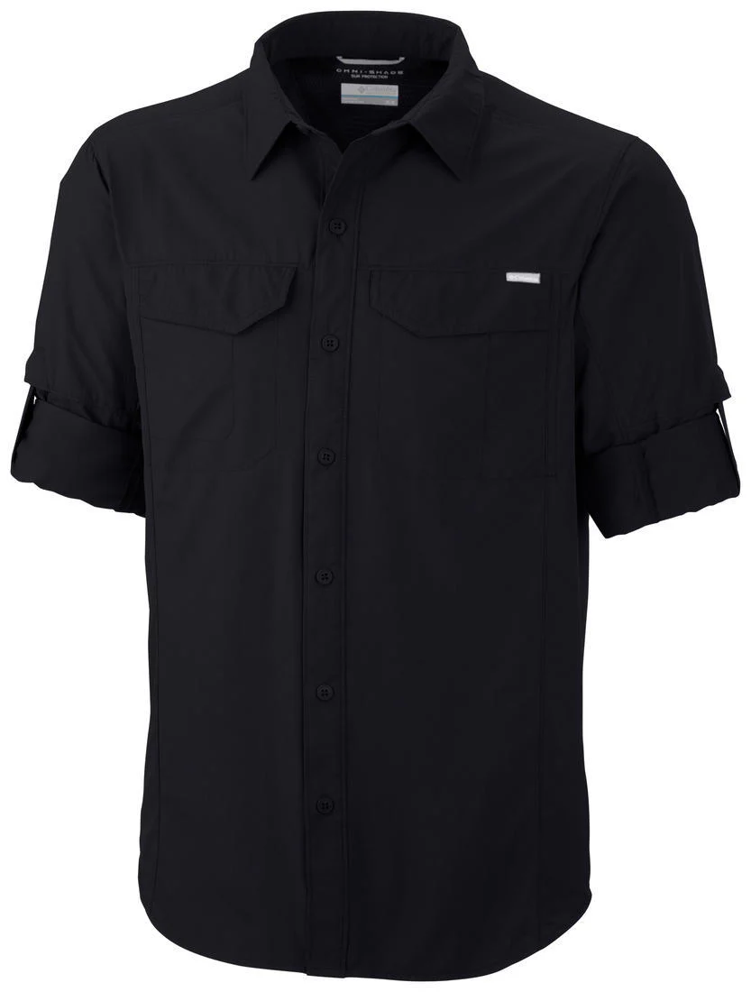 Columbia Men Black Silver Ridge Long Sleeve Shirt (Sun Protection) - Image 2