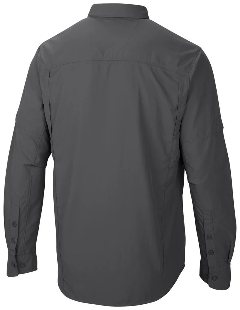 Columbia Men Grey Silver Ridge Long Sleeve Shirt (Sun Protection) - Image 2