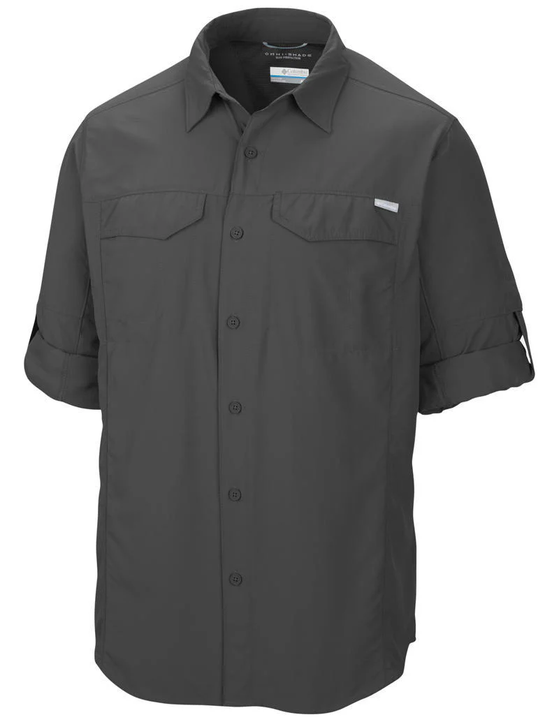 Columbia Men Grey Silver Ridge Long Sleeve Shirt (Sun Protection) - Image 4