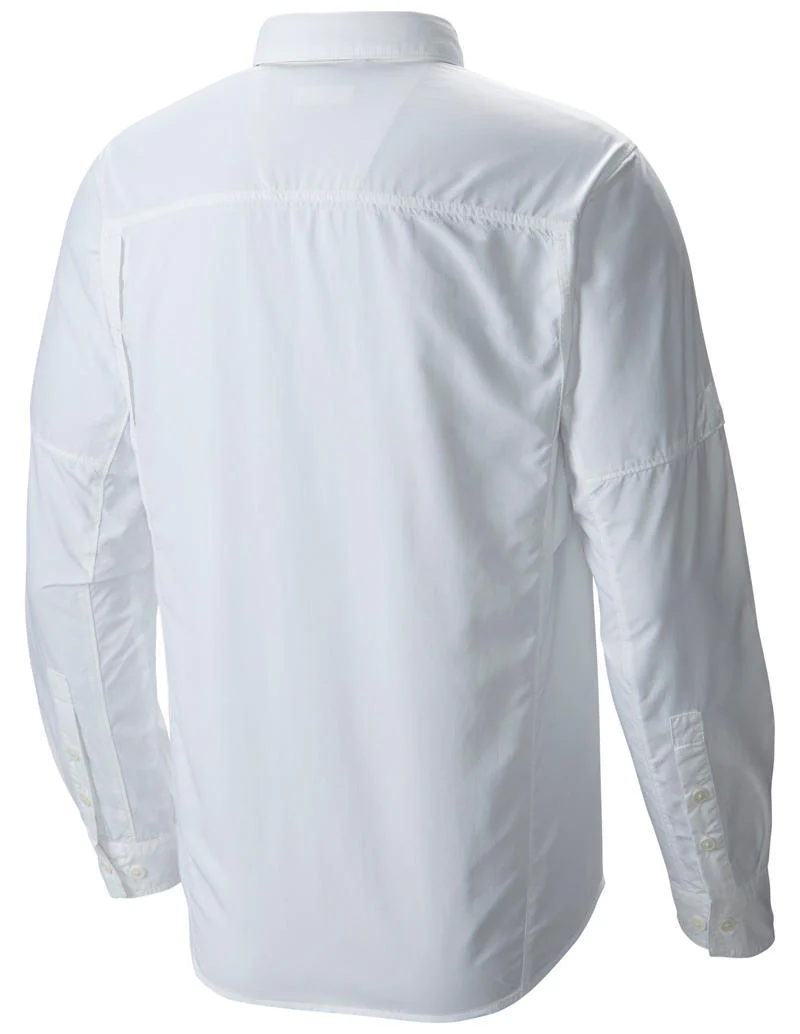 Columbia Men White Silver Ridge Long Sleeve Shirt (Sun Protection) - Image 2