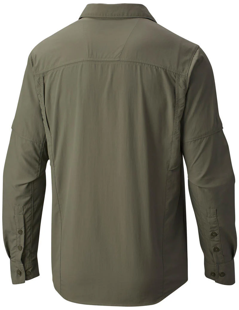 Columbia Men Green Silver Ridge Long Sleeve Shirt (Sun Protection) - Image 2
