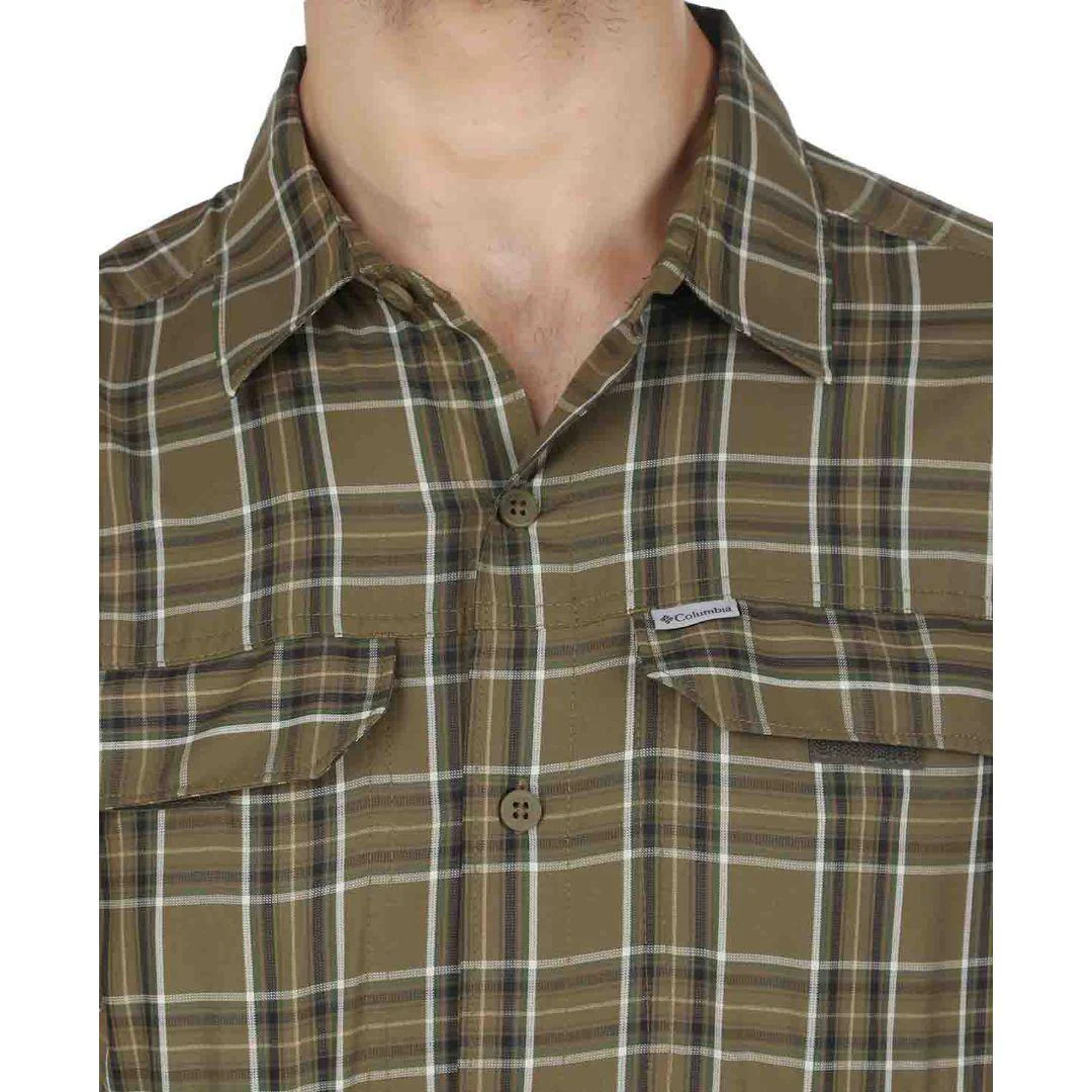 Columbia Men Green Silver Ridge 2.0 Plaid L/S Shirt (Sun Protection) - Image 4