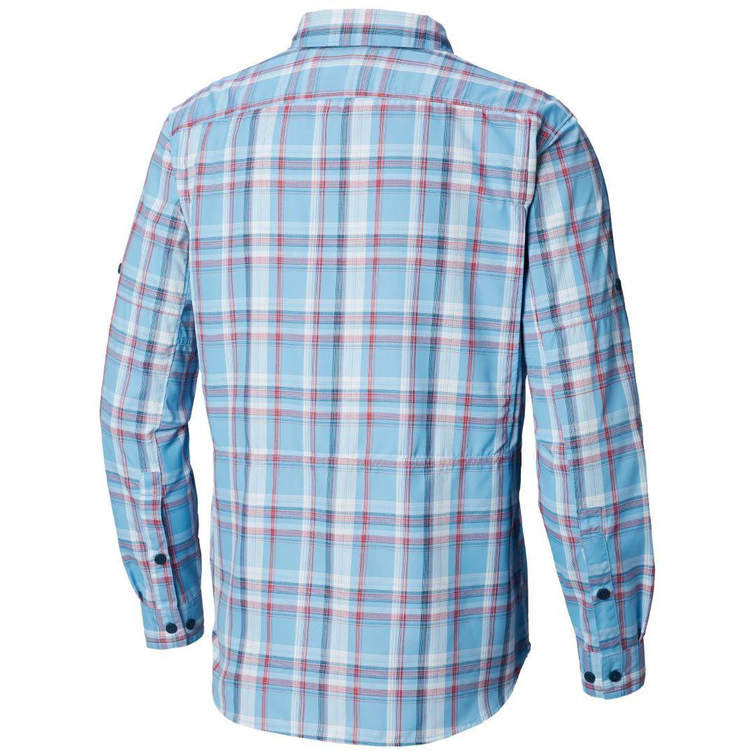 Columbia Men Blue Silver Ridge 2.0 Plaid L/S Shirt (Sun Protection) - Image 2