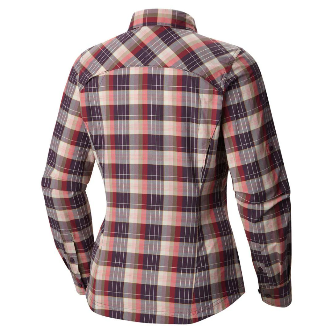 Columbia Women Blue Silver Ridge Plaid Long Sleeve Shirt (Sun Protection) - Image 4
