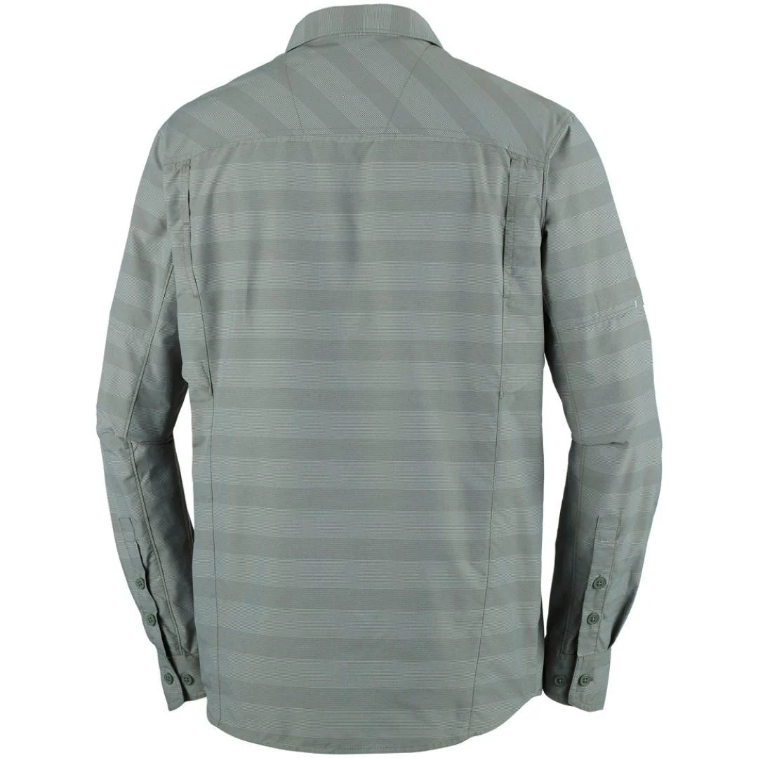 Columbia Men Green Silver Ridge Plaid Long Sleeve Shirt (Sun Protection) - Image 2