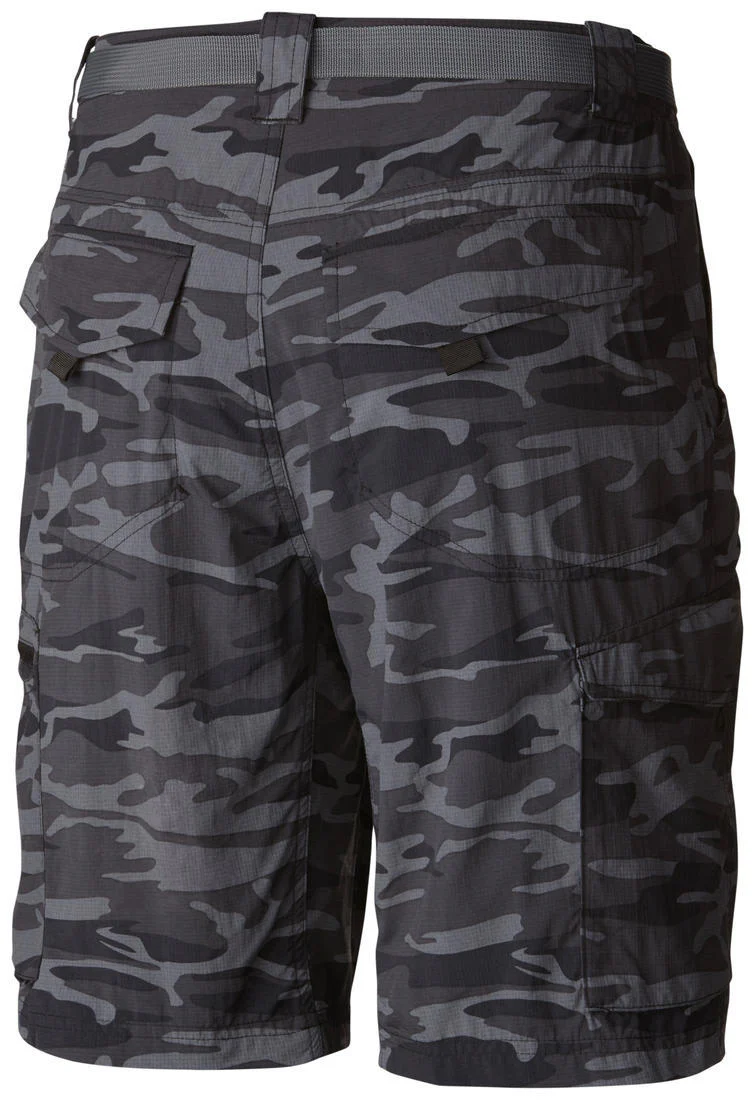 Columbia Men Black Silver Ridge Printed Cargo Short (Sun Protection) - Image 2