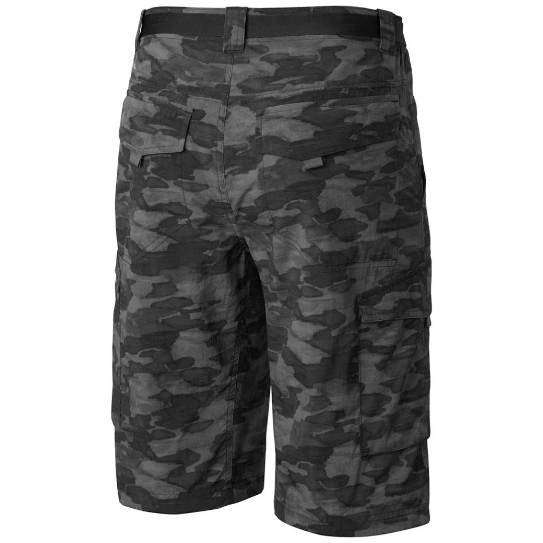 Columbia Men Black Silver Ridge Printed Cargo Short (Sun Protection) - Image 2