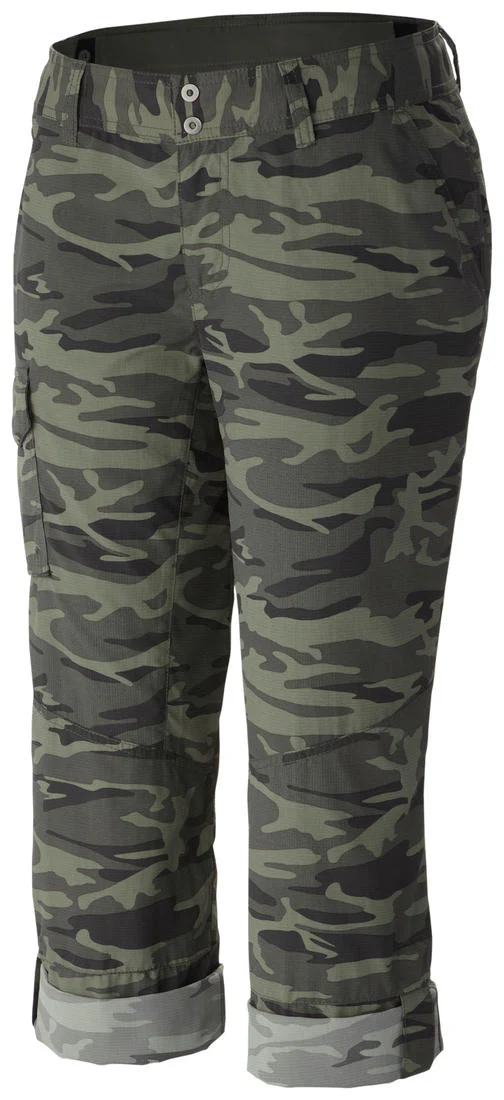 Columbia Women Green Silver Ridge Printed Pant - Image 3