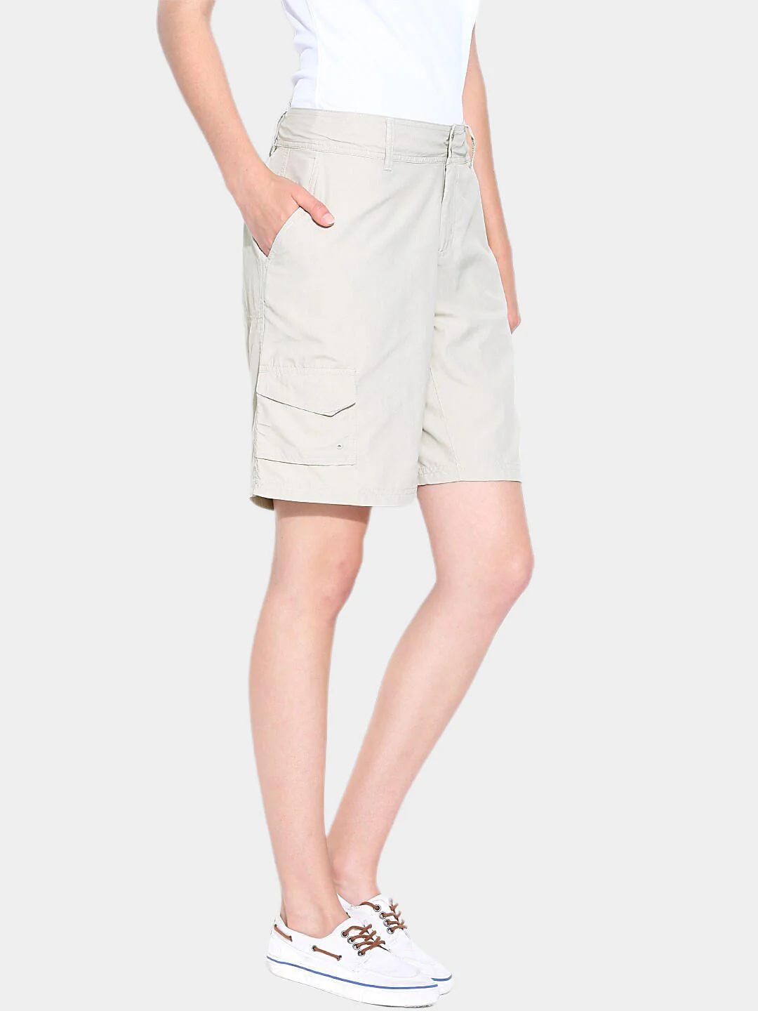 Columbia Women Beige Silver Ridge Short (Sun Protection) - Image 10
