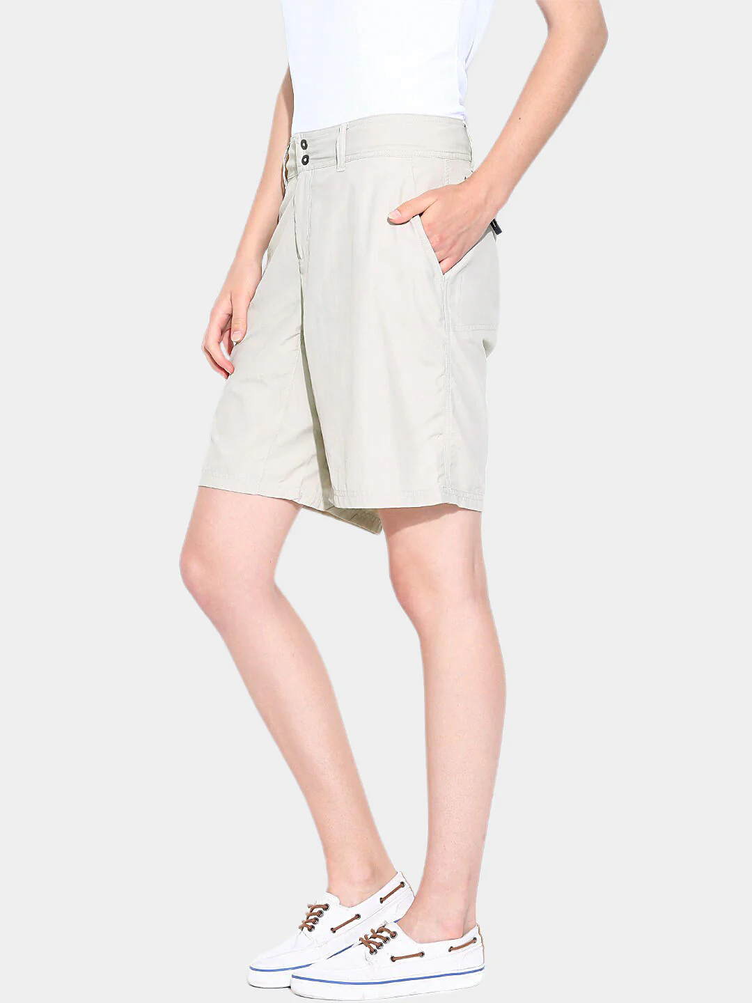 Columbia Women Beige Silver Ridge Short (Sun Protection) - Image 9