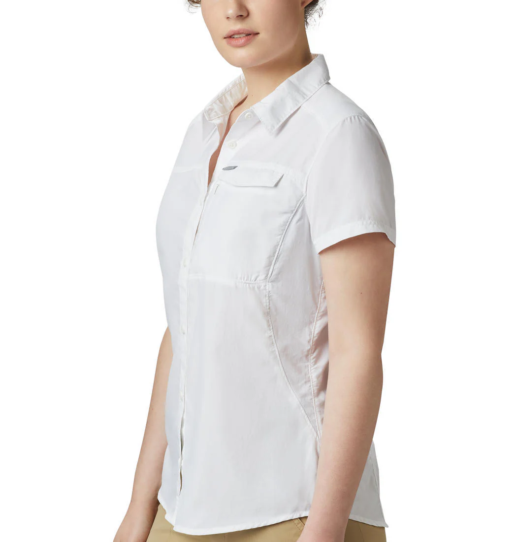 Columbia Women White Silver Ridge 2.0 Short Sleeve (Sun Protection) - Image 4