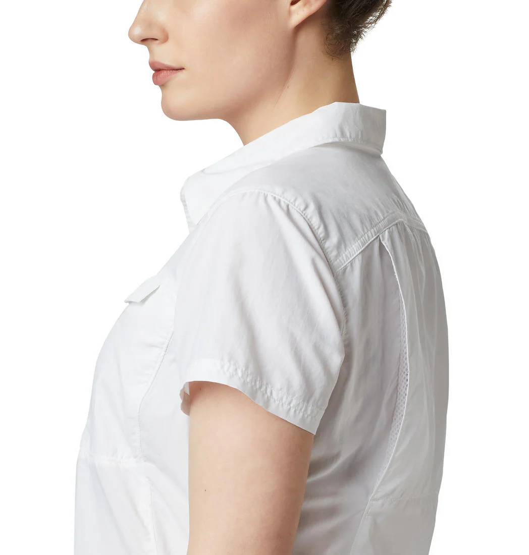 Columbia Women White Silver Ridge 2.0 Short Sleeve (Sun Protection) - Image 5